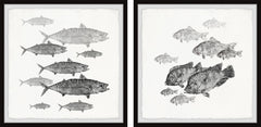 Fishes in Frame Diptych