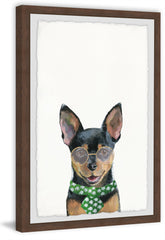 Dog with a Green Tie