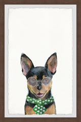 Dog with a Green Tie