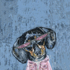 Dog in Pink