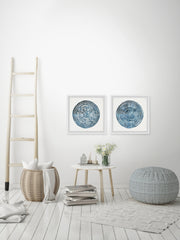Blue Carpets Diptych
