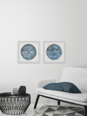Blue Carpets Diptych