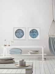 Blue Carpets Diptych