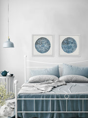 Blue Carpets Diptych