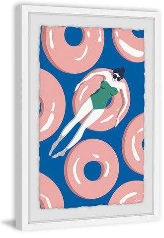 Floating Pink Donuts