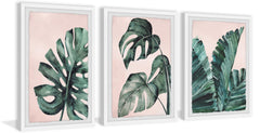 Palmera in Pink Triptych