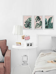 Palmera in Pink Triptych