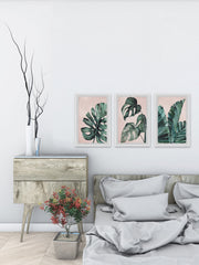 Palmera in Pink Triptych