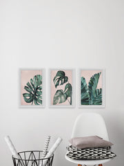 Palmera in Pink Triptych