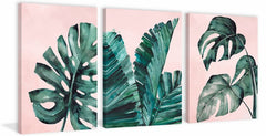 Tropical Leaves Triptych