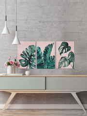 Tropical Leaves Triptych