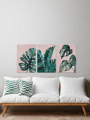 Tropical Leaves Triptych
