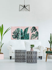 Tropical Leaves Triptych