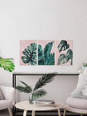 Tropical Leaves Triptych