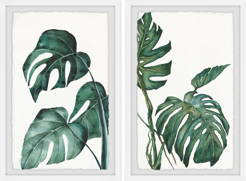 Split Leaves Diptych
