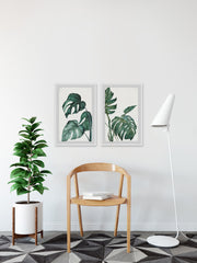 Split Leaves Diptych