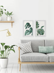 Split Leaves Diptych