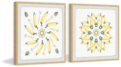 Banana Burst Diptych