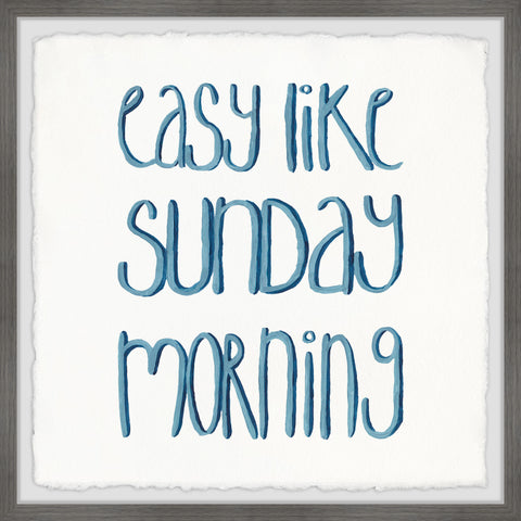 Easy like Sunday Morning V