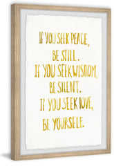 Seek Peace, Wisdom and Love III