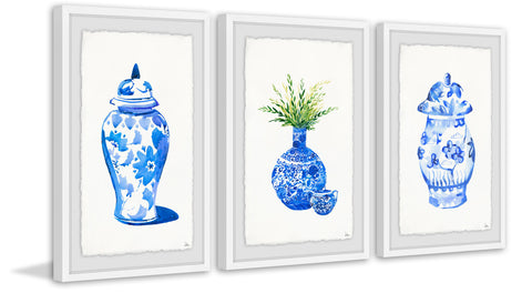 Chinese Vases Triptych