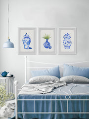Chinese Vases Triptych