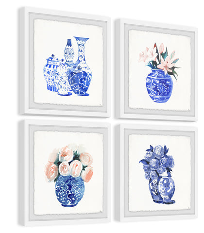 Chinese Vases III Quadriptych