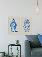 Chinese Vases V Diptych