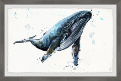 Watercolor Blue Whale