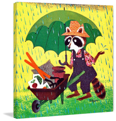 Raccoon with Umbrella
