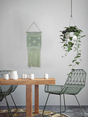 Light Green Macrame Wall Hanging