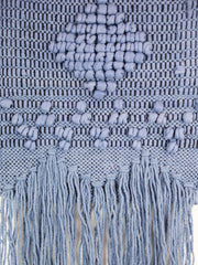 Blue Diamond Macrame Wall Hanging