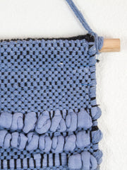 Blue Triangle Macrame Wall Hanging