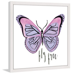Lavender Butterfly Text