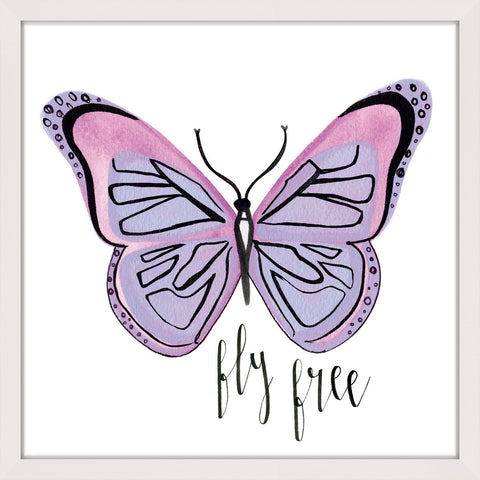 Lavender Butterfly Text