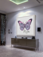 Lavender Butterfly Text