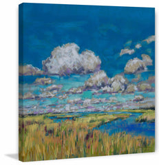 Summer Clouds and Marsh