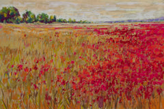 Corn and Poppies VII