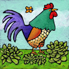 Rooster and Butterfly