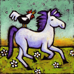 Rooster Rides a Horse