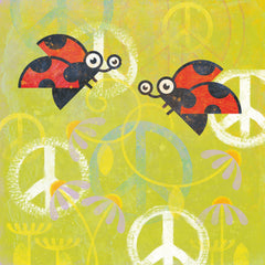 Peace Sign Ladybugs III