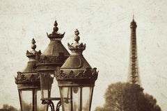 Lamps and Eiffel Tower