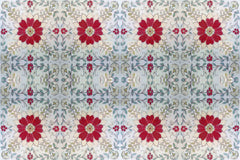 Red Floral Textile