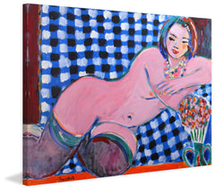 Nude on Checkered Cloth
