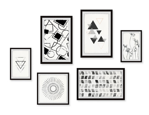 Bold Geometry Hexaptych