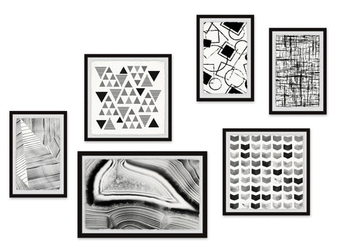 Divisional Lines Hexaptych