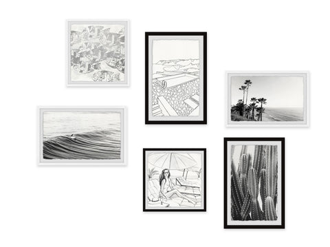 Marine Forms Hexaptych