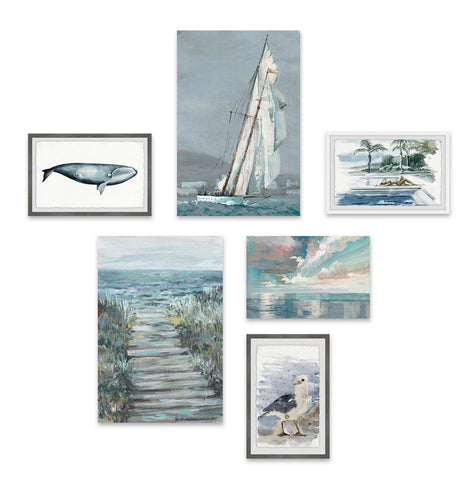 Le Voilier Hexaptych