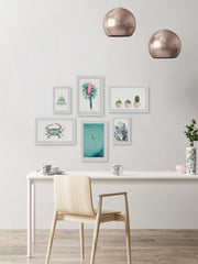 Turquoise Wonderment Hexaptych