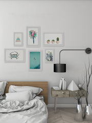 Turquoise Wonderment Hexaptych